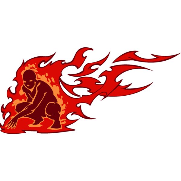 flaming man Thumbnail